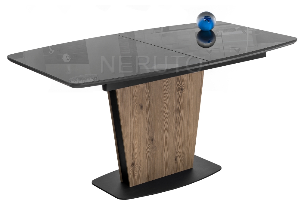 Стол на тумбе Teron графит / лиственница