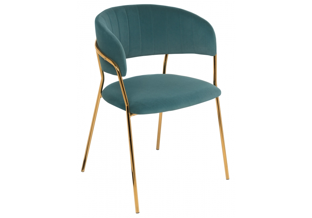 Стул Камелия зеленый/золото